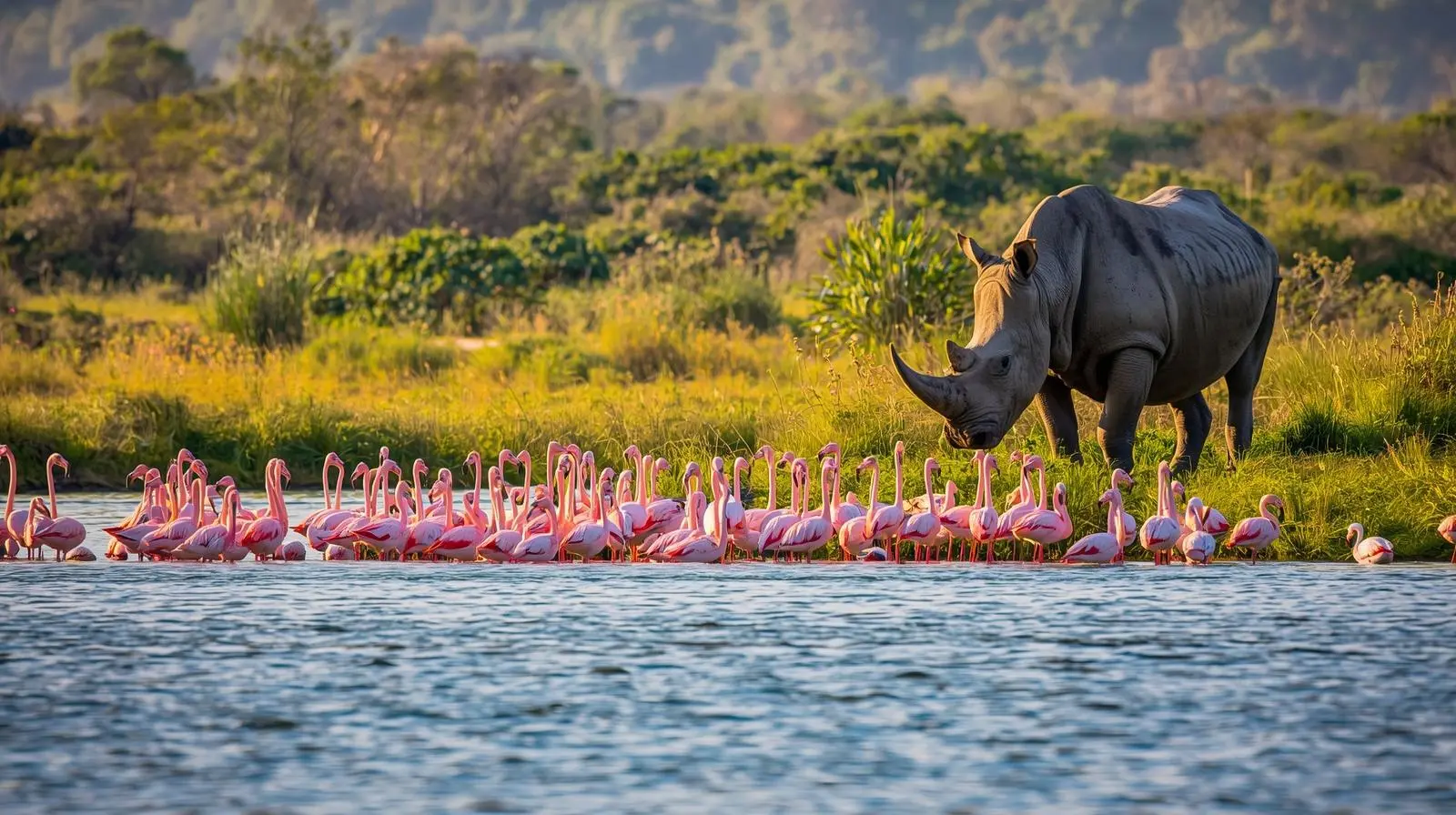 Flamingos at Lake Nakuru National Park