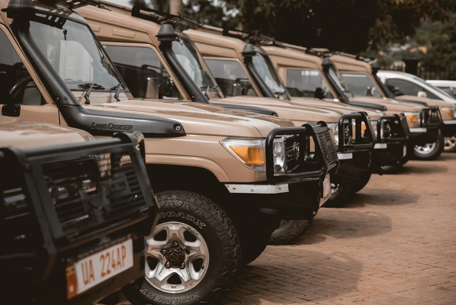 Jackal Adventures safari vehicle ready for hire