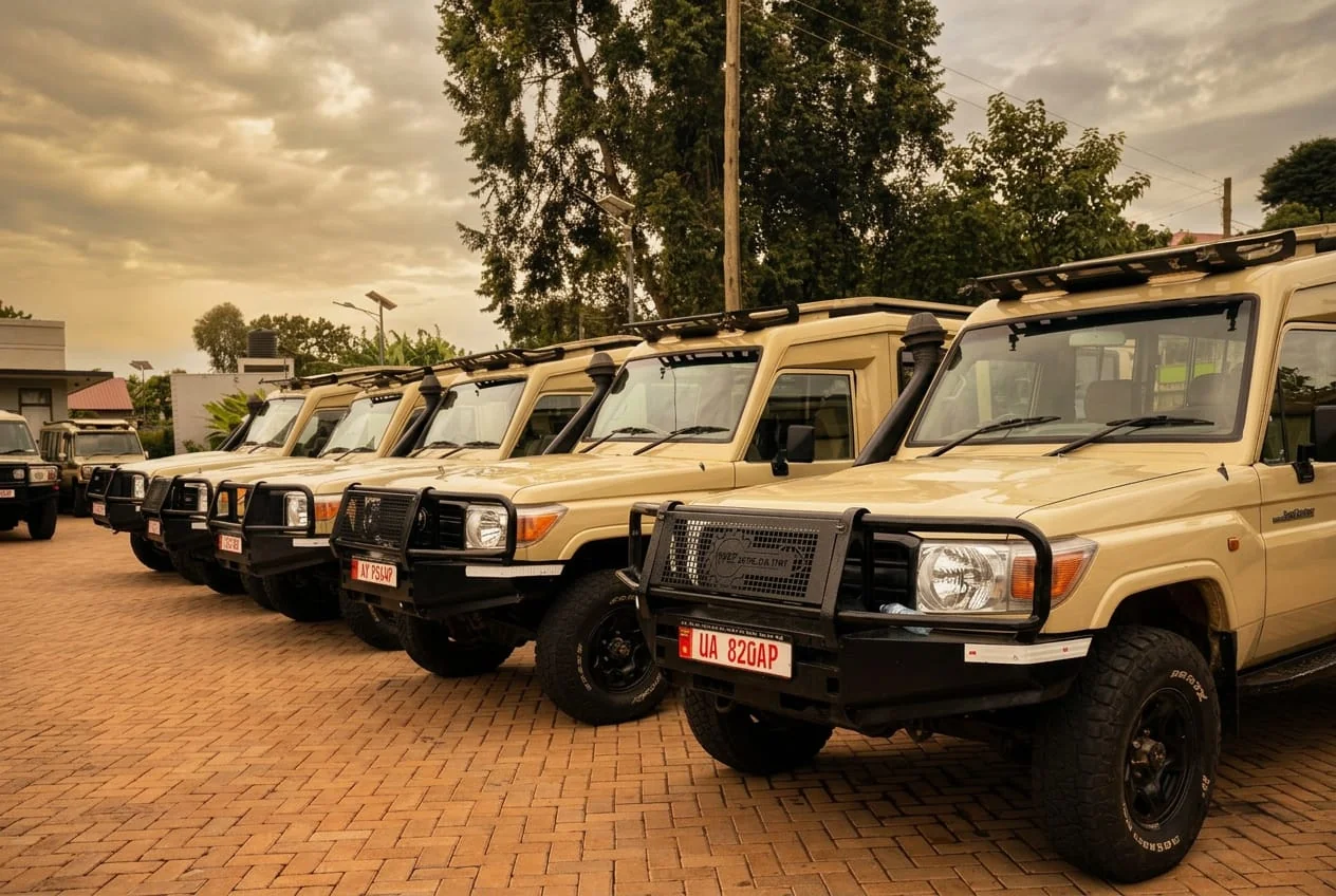 The Jackal Adventures fleet lined up